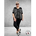 KAFFE CURVE Top/Spencer Lizzy Zwart/Wit
